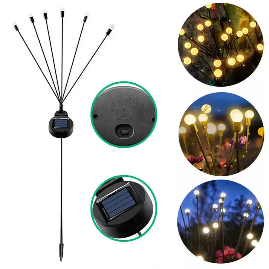Firefly Solar Garden Light With 20 Warm White LEDs