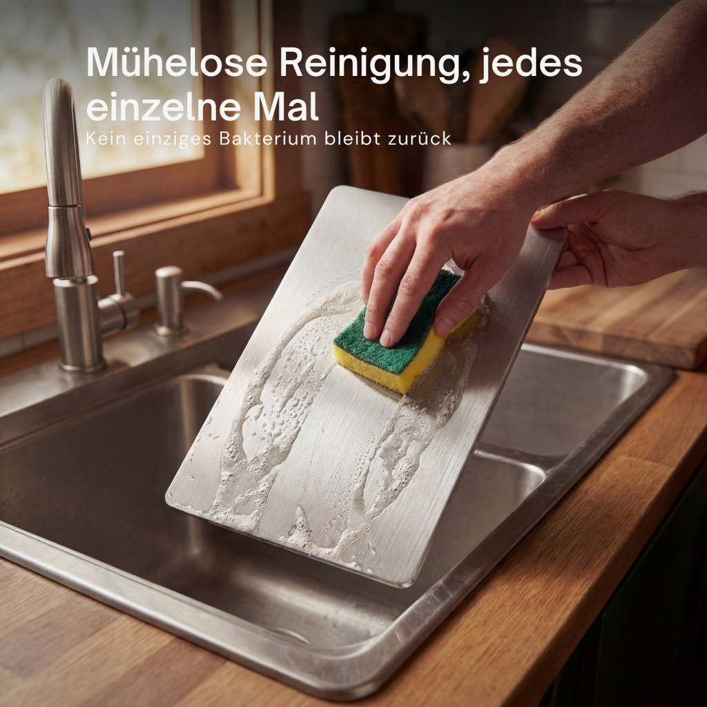 Cutting Board Made From Titanium For Daily Kitchen Use With Smooth Surface