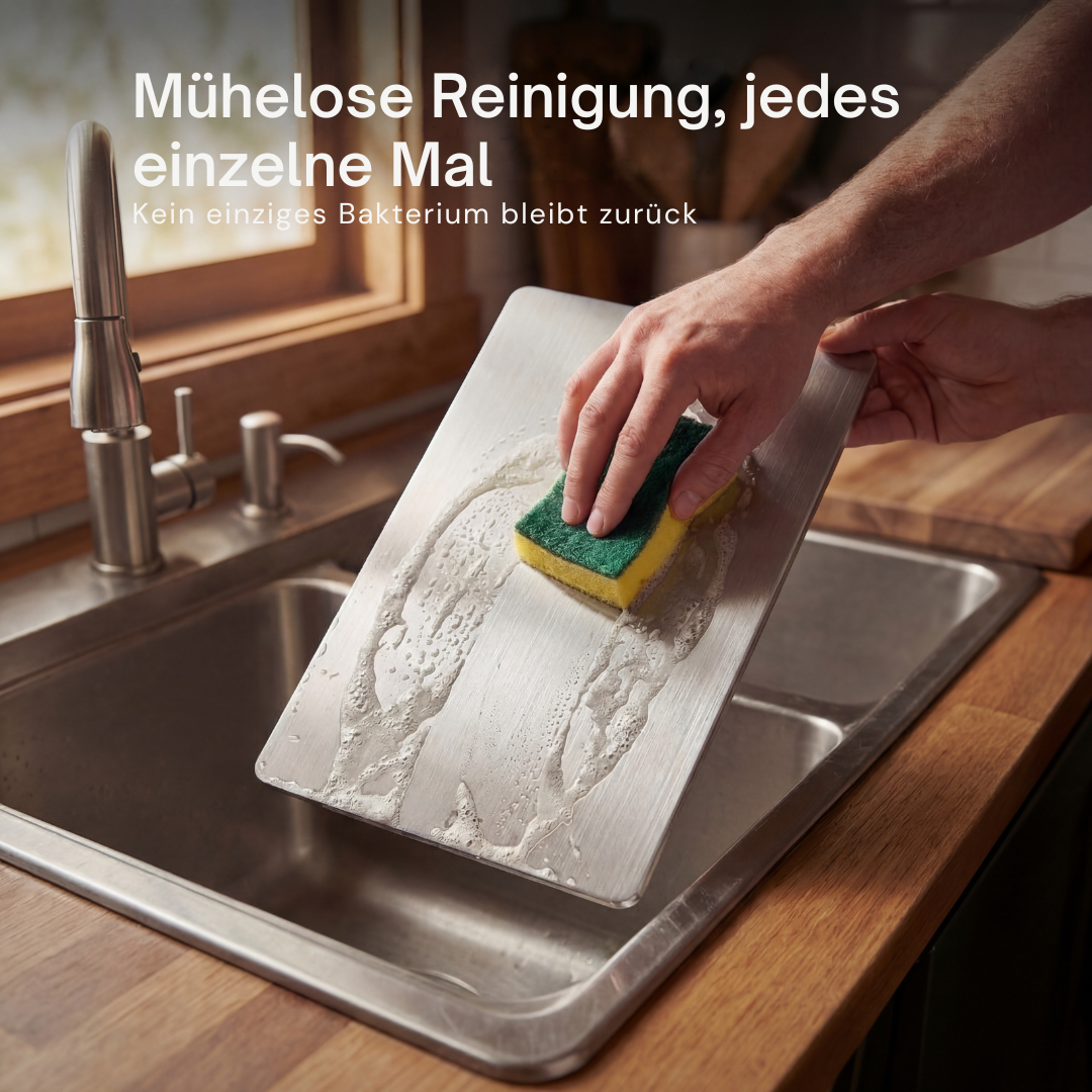 Cutting Board Made From Titanium For Daily Kitchen Use With Smooth Surface