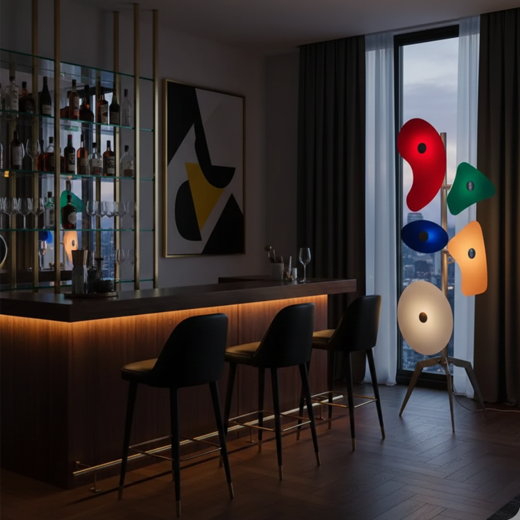 Ambient Colour Changing Floor Lamp With LED For Modern Living Rooms And Bedrooms