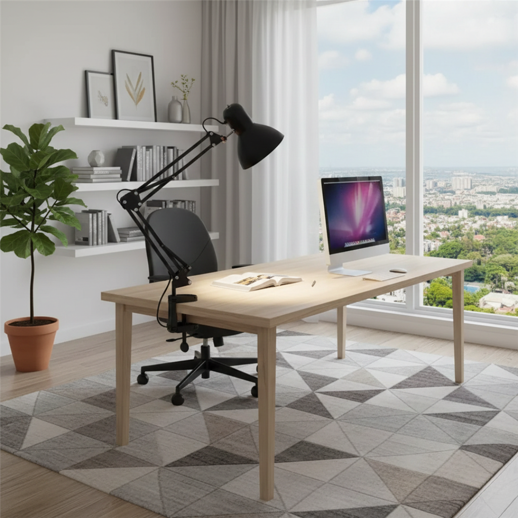 In Modern Style Adjustable Swing Arm Table Lamp For Home Or Office Use Ideal For Reading And Decor