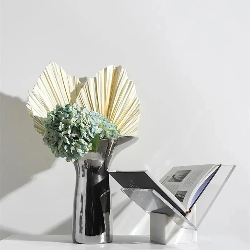 Marble Acrylic Magazine Holder For Desk Organizer And Storage Rack