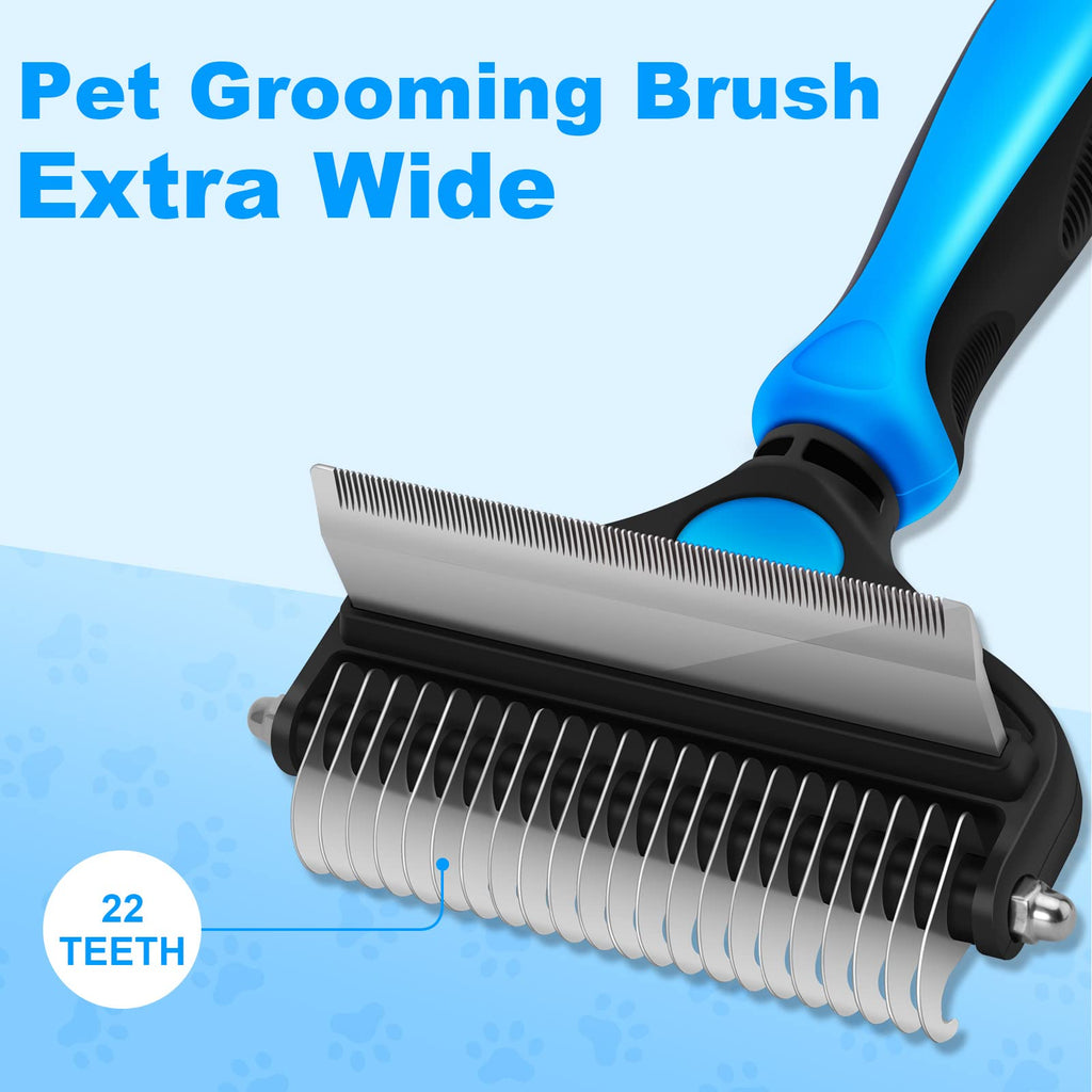 Brosse démêlante double face pour chien et chat - Démêlage en douceur et élimination en profondeur des nœuds