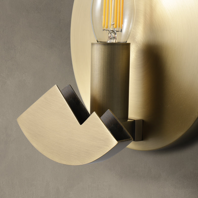 Luminux Marble Wall Light With Led And Brass Accents In Nordic Style Interiors, Elegant Lighting