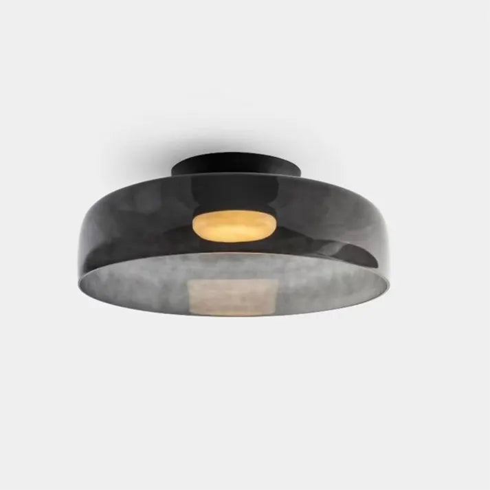 Lumenweave Nordic Style Ceiling Light With Handcrafted Glass Shade For Living Rooms And Dining Areas