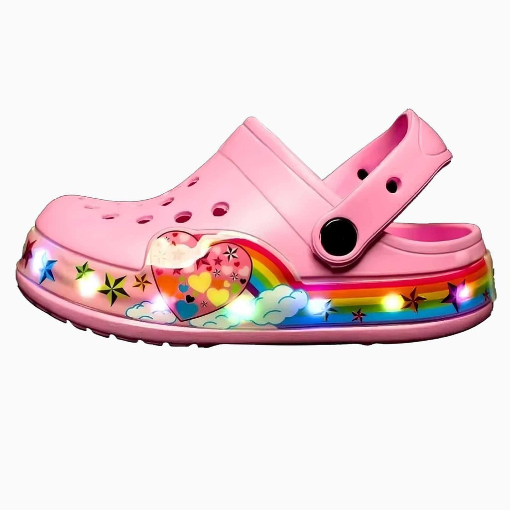 Colorful Kids Clogs With LEDs For Indoor And Outdoor Playtime