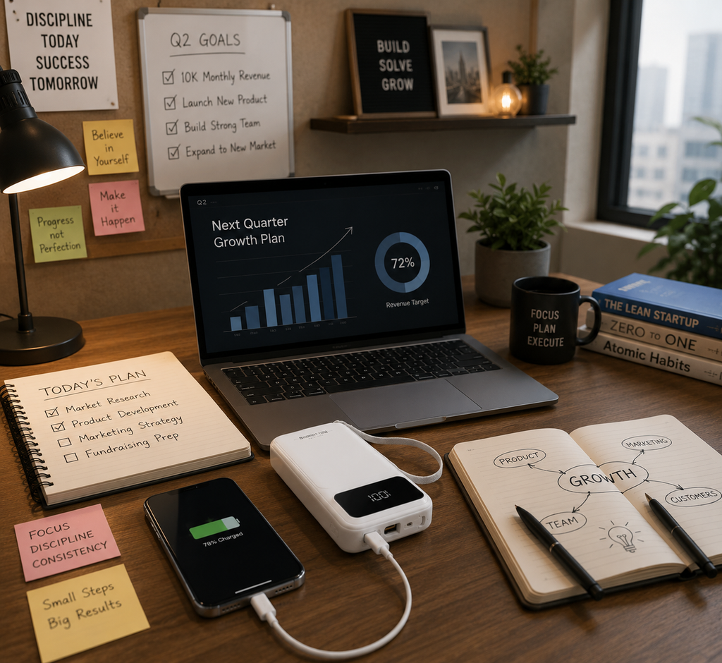Premium Power Bank — Fast Charging, LED Indicator, iPhone & Android Compatible
