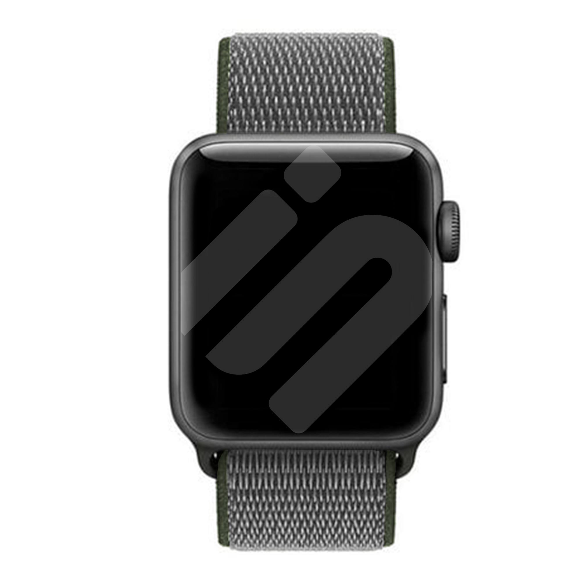 Apple Watch Green Nylon Woven Comfort Strap
