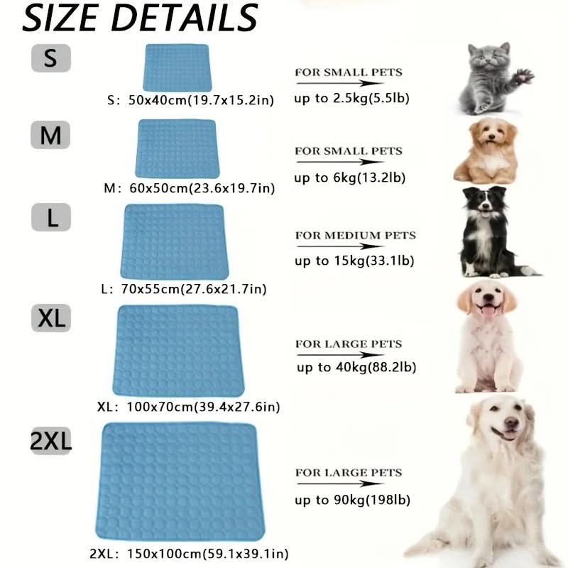 Tapis rafraîchissant pour animaux FROSTPAW — Modèle doux, respirant et léger