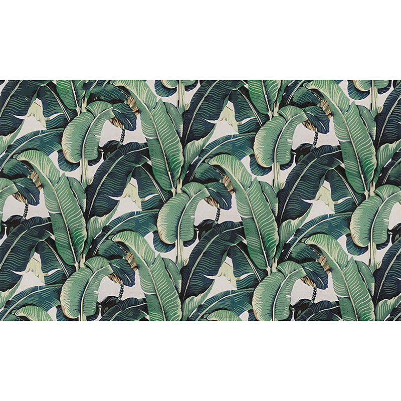 Tropical Banana Leaf Wall Mural Green Botanical Wallpaper For Living Room And Office