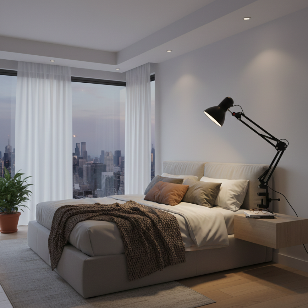 In Modern Style Adjustable Swing Arm Table Lamp For Home Or Office Use Ideal For Reading And Decor