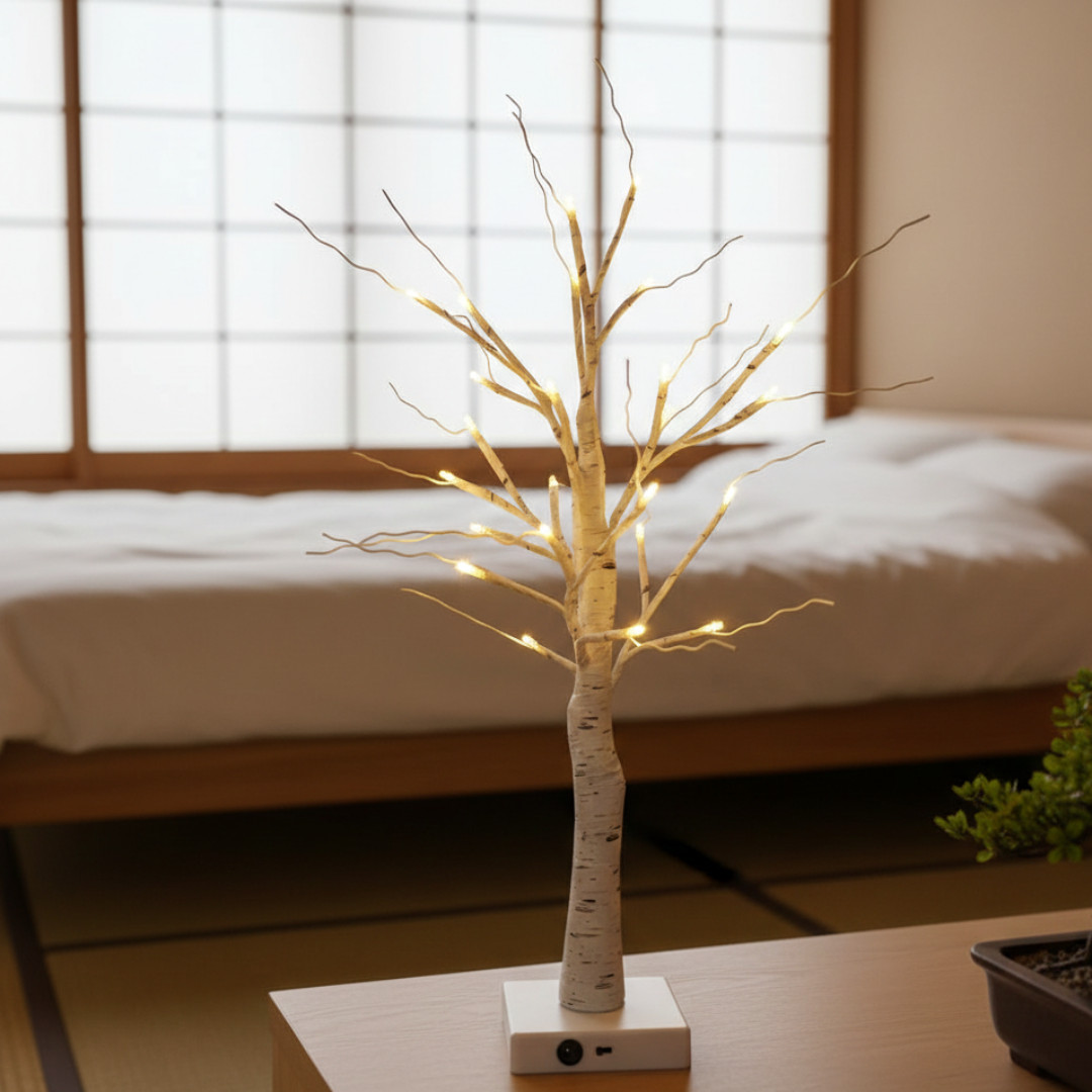 Birch Tree LED Accent Lights For Home Decor And Seasonal Display Indoor Lighting