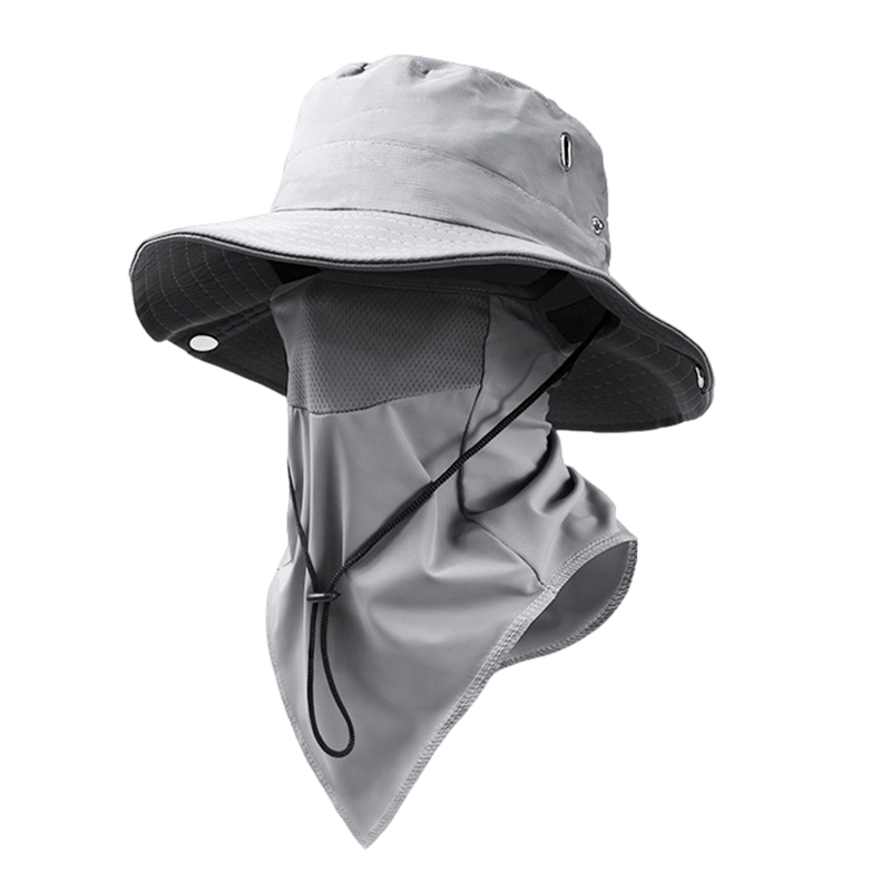 2-in-1 Sun Protection Hat with Removable Face Shield, Cooling Ice-Silk Fabric