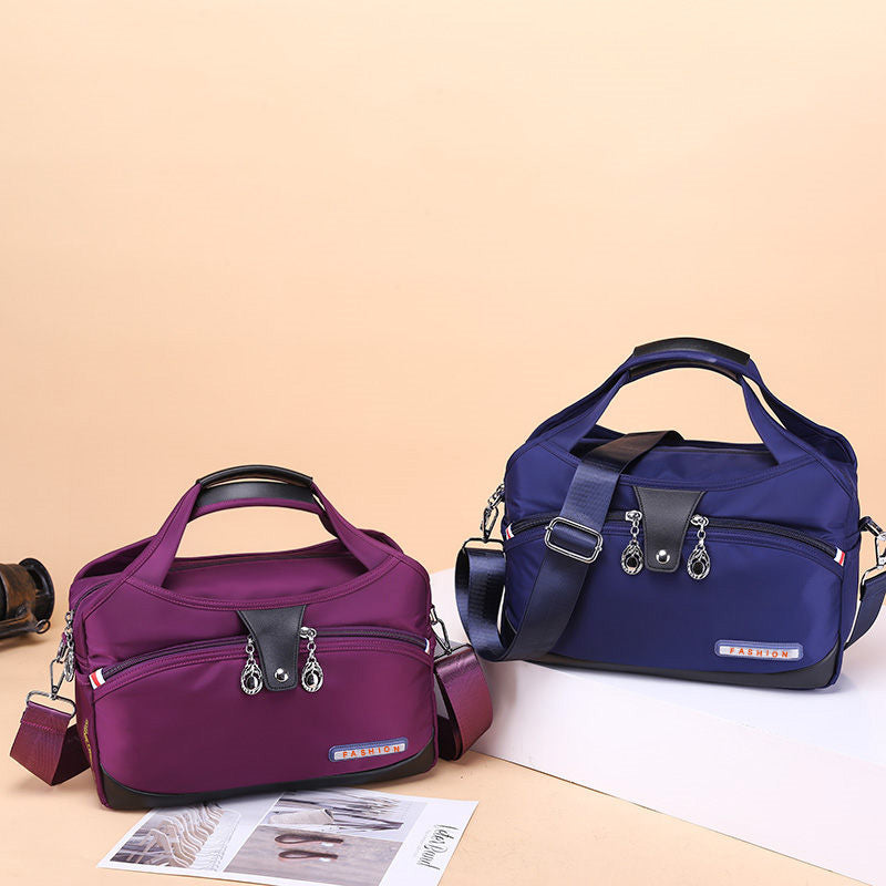 Geantă crossbody antifurt din nailon — design hidrofug, compartimente multiple, funcții de securitate ascunse