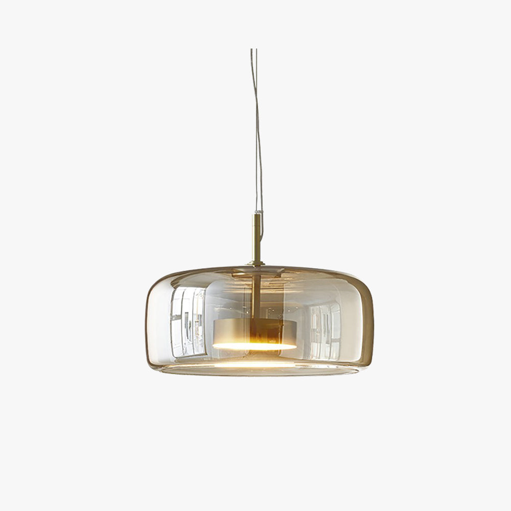 Amber Glow Pendant From Quorra Suited To Vintage Bedroom And Living Room Use In Homes