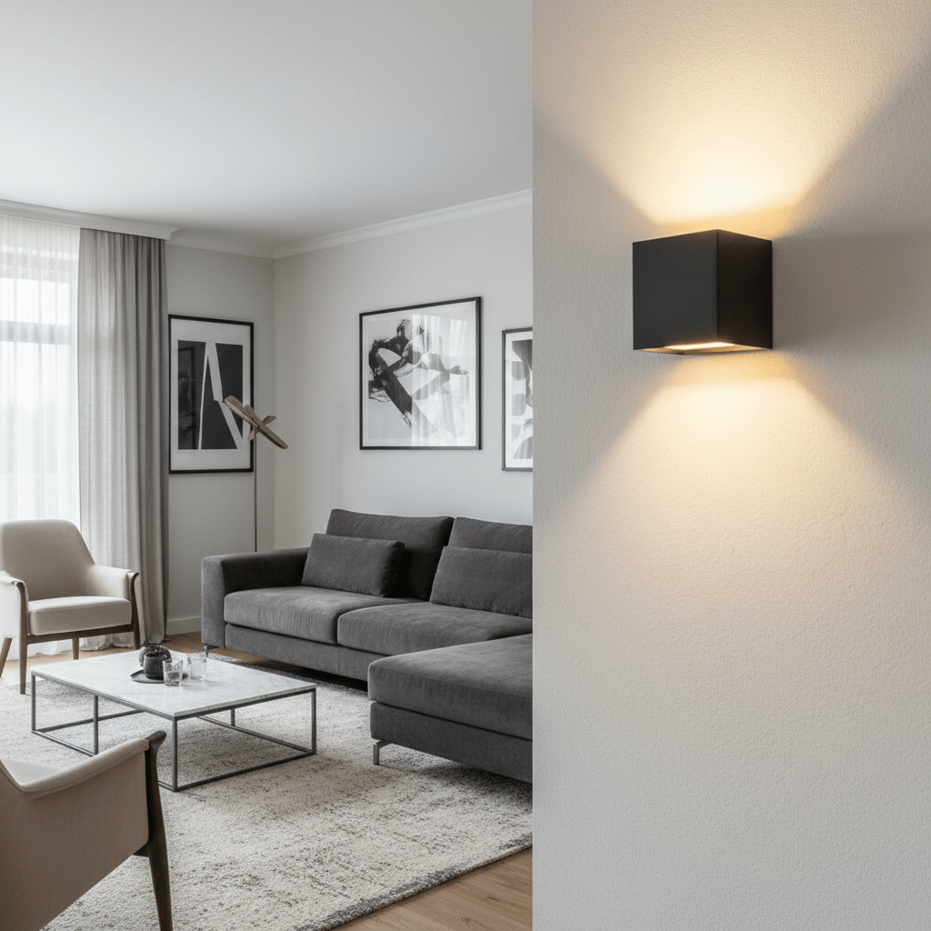 LumaFlex trådløs LED-vegglampe — Justerbar lysstråle, USB-batteridrevet
