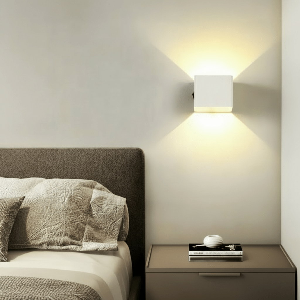 LumaFlex trådløs LED-vegglampe — Justerbar lysstråle, USB-batteridrevet