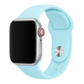 Curea din silicon pentru Apple Watch — albastru deschis, ușoară și flexibilă