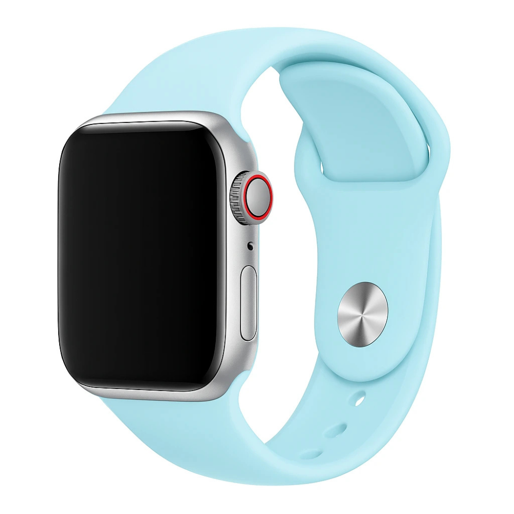 Curea din silicon pentru Apple Watch — albastru deschis, ușoară și flexibilă