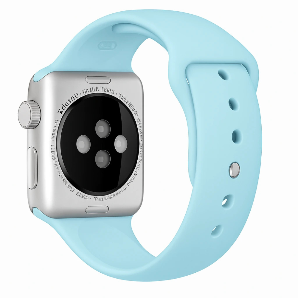 Curea din silicon pentru Apple Watch — albastru deschis, ușoară și flexibilă