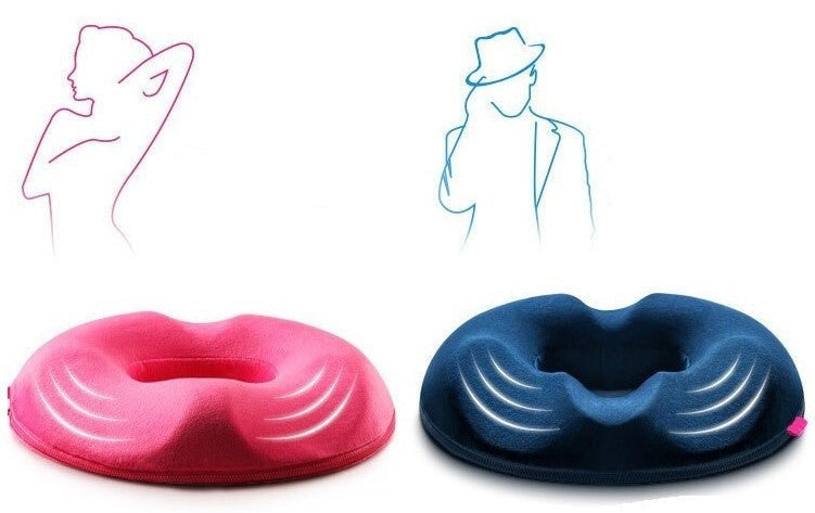 Donut Memory Foam Seat Cushion With Center Opening For Pressure Relief