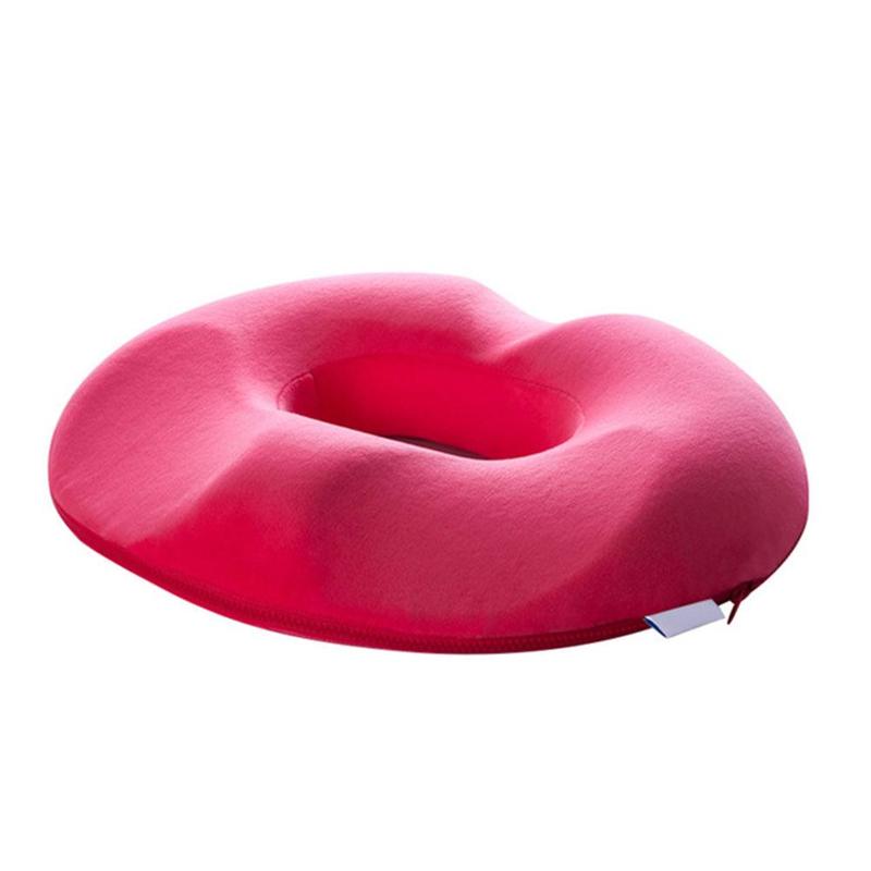 Donut Memory Foam Seat Cushion With Center Opening For Pressure Relief