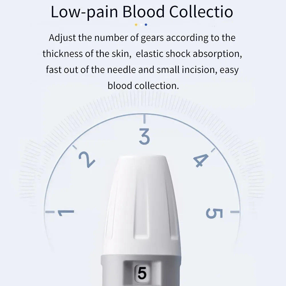 Portable Glucose Meter Kit — 50 Test Strips, Sterile Lancets, Lightweight Design