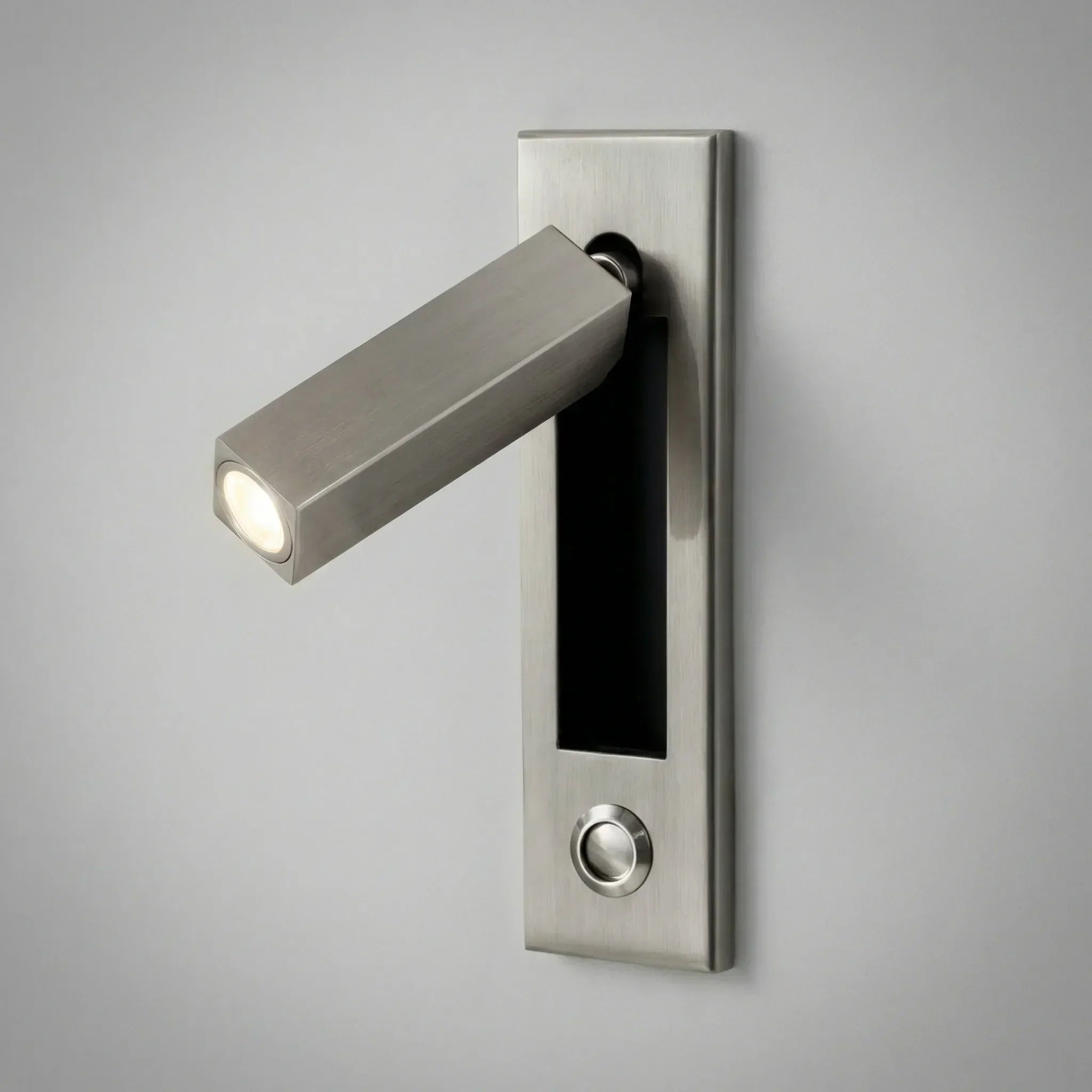LED Wall Reading Lamp With Matte Black Copper Finish, 3 Color Options, Rotatable Arm