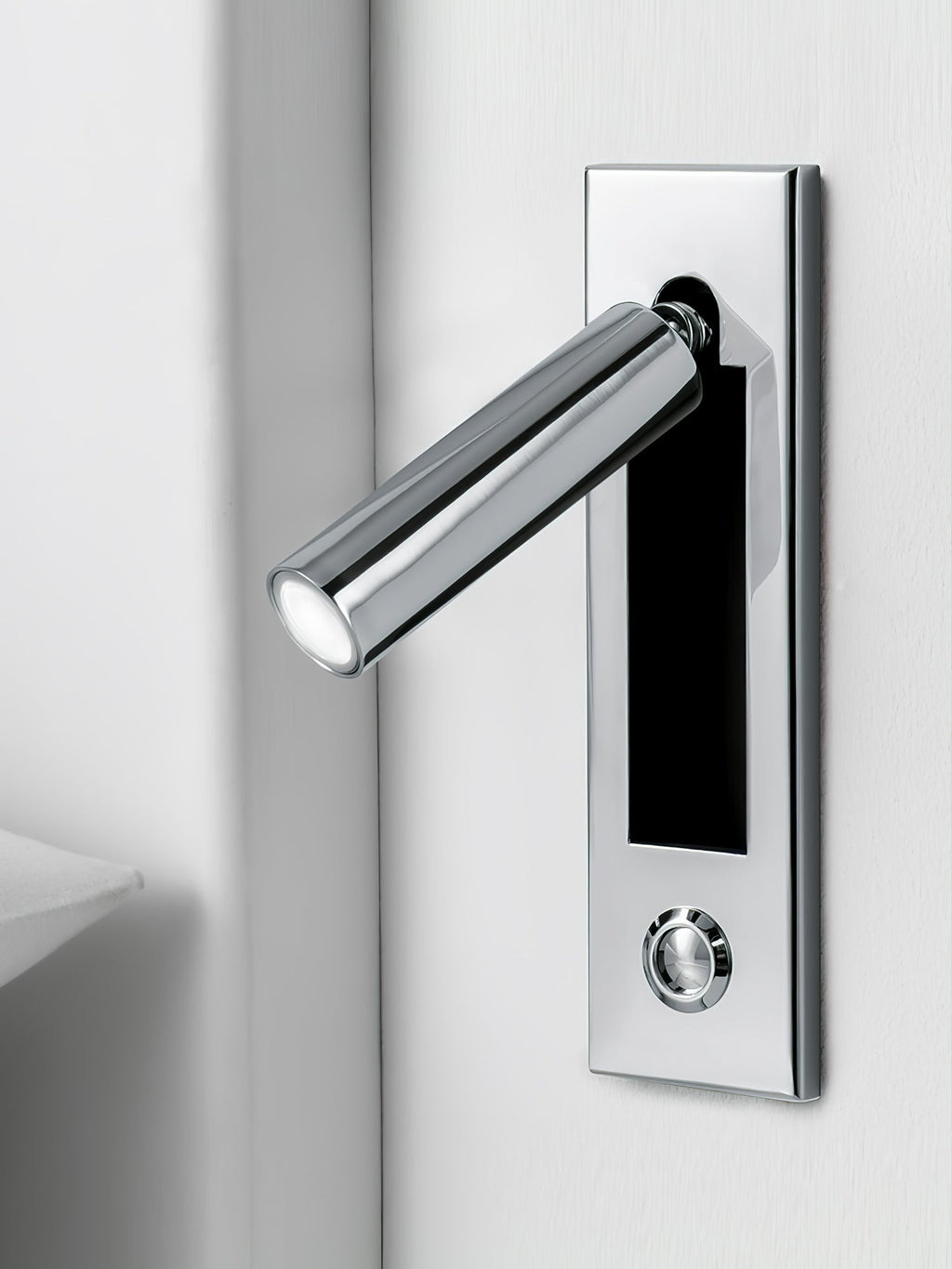 LED Wall Reading Lamp With Matte Black Copper Finish, 3 Color Options, Rotatable Arm