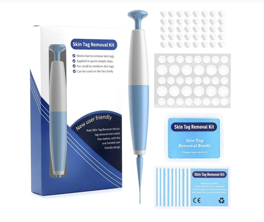 Kit quitamarcas cutáneas suave Aero Tag — sistema doméstico de 6 etapas