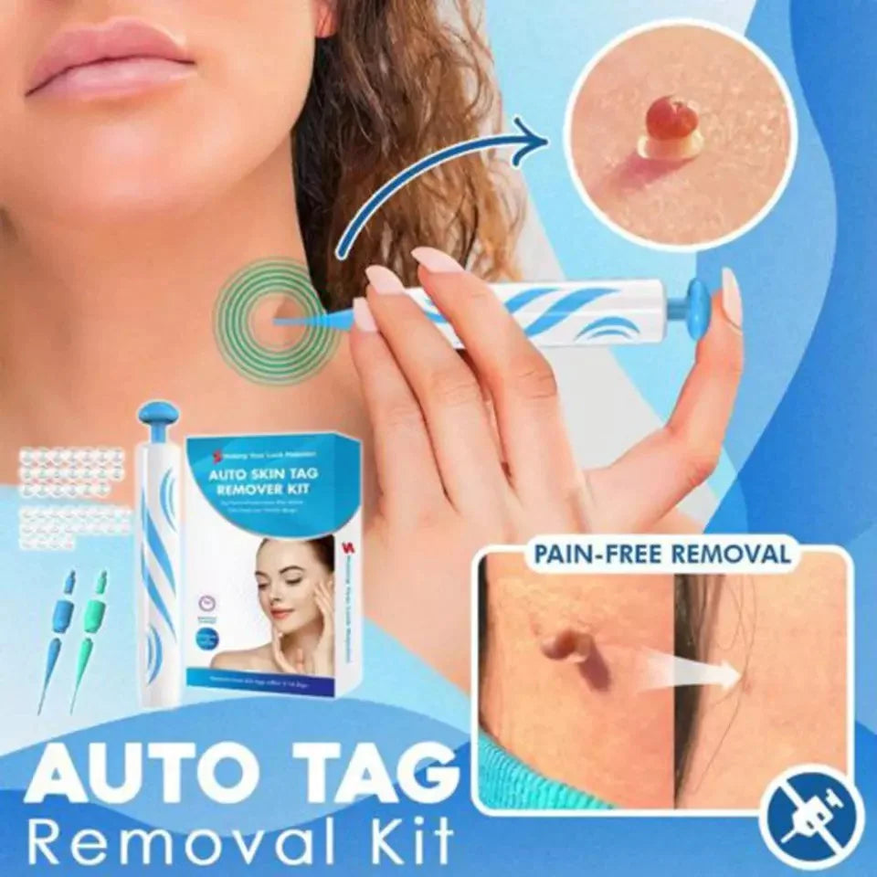 Kit quitamarcas cutáneas suave Aero Tag — sistema doméstico de 6 etapas