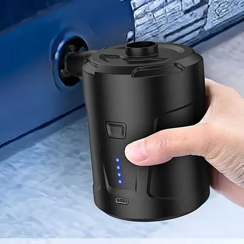 AirTrek Mini elektrische luchtpomp – USB-oplaadbare batterij, snoerloos, compact, snel opblazen
