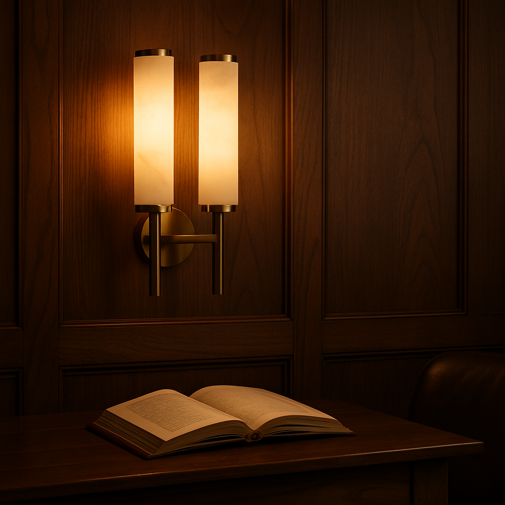 MistLuma Modern Wall Sconce With Dual Column Design Elegant Interior Lighting Fixture