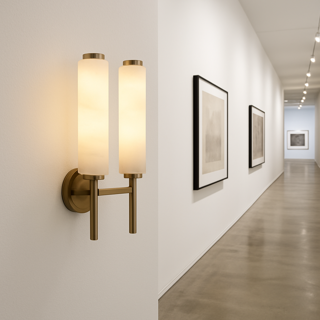 MistLuma Modern Wall Sconce With Dual Column Design Elegant Interior Lighting Fixture