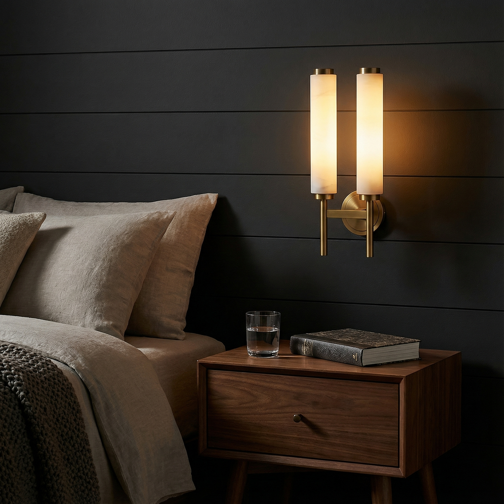 MistLuma Modern Wall Sconce With Dual Column Design Elegant Interior Lighting Fixture