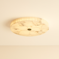 IvoryLumen Elegant Copper Accents Modern Flush Mount And Ceiling Light Fixture For Home Decor