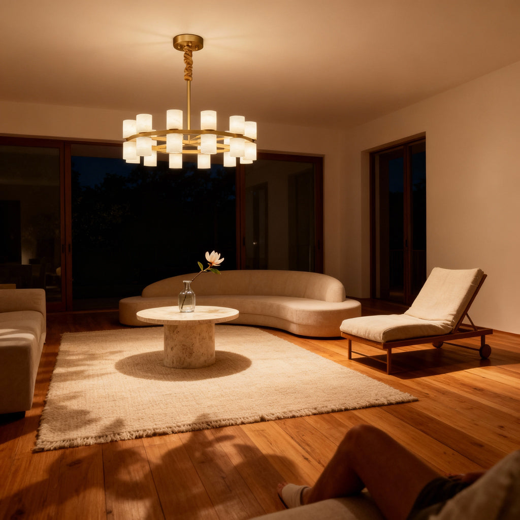 LumenSphere Brass Pendant Light Fixture For Kitchen Area With Modern Elegant Style And Simple Shine