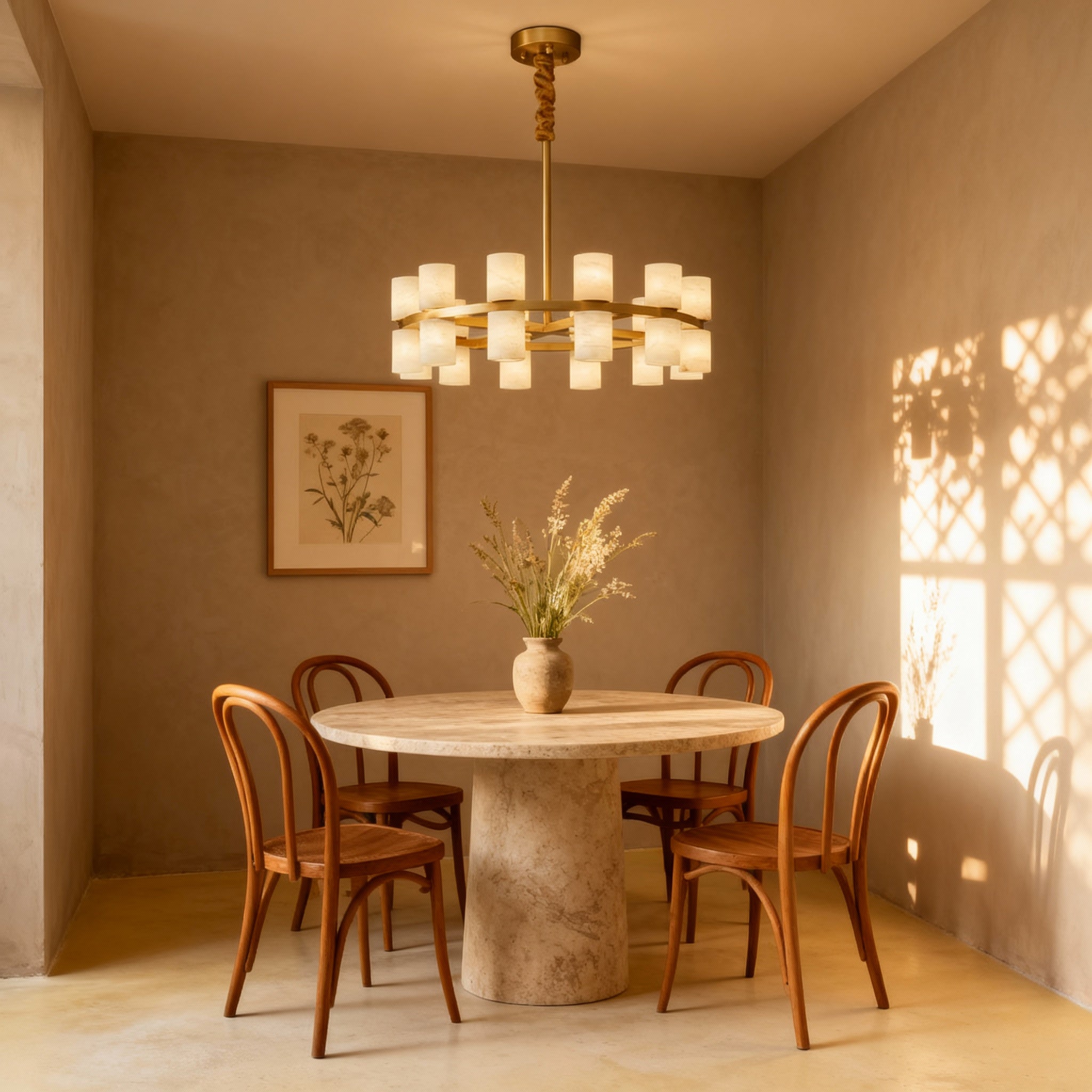 LumenSphere Brass Pendant Light Fixture For Kitchen Area With Modern Elegant Style And Simple Shine
