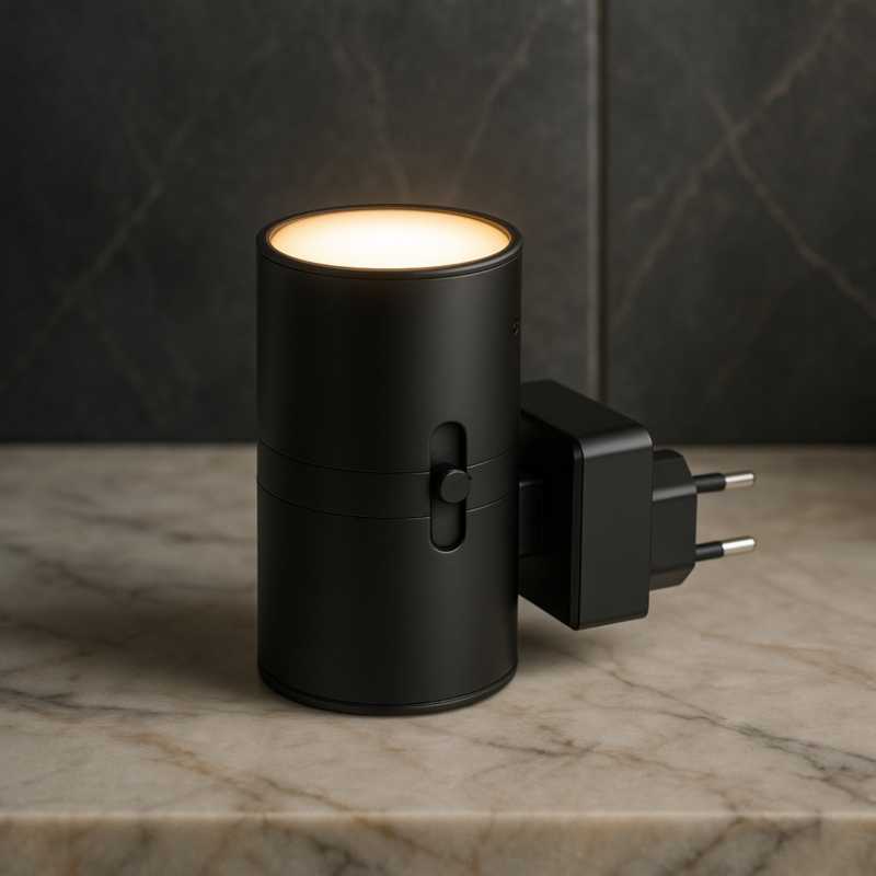 NIGHTGUIDE 可调光 LED 插电式壁灯 — 自动昼夜传感器，柔和氛围光