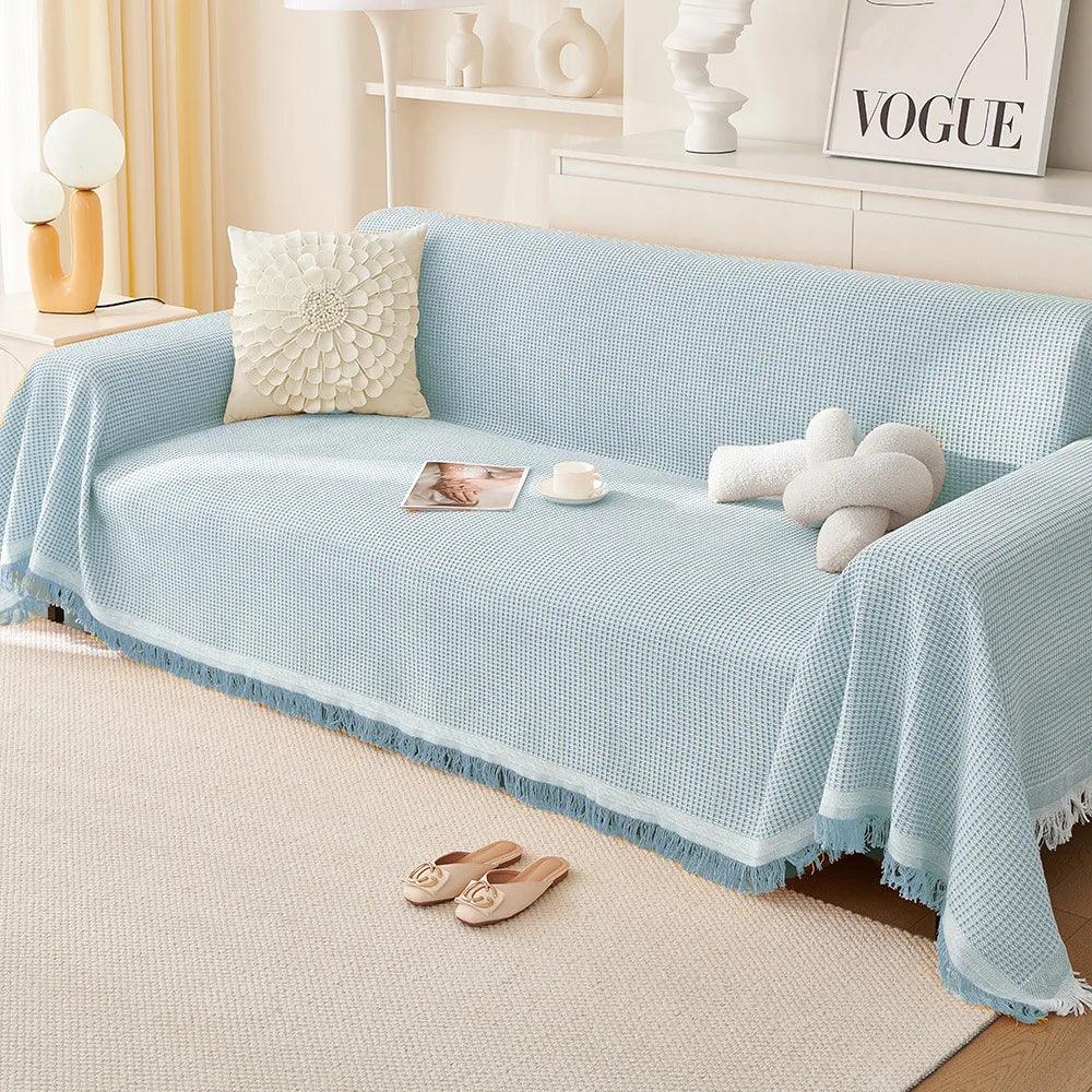 Full Coverage Sofa Slipcover — Year-Round Secure Fit & Protection