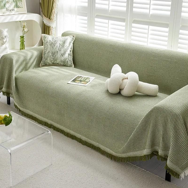 Full Coverage Sofa Slipcover — Year-Round Secure Fit & Protection
