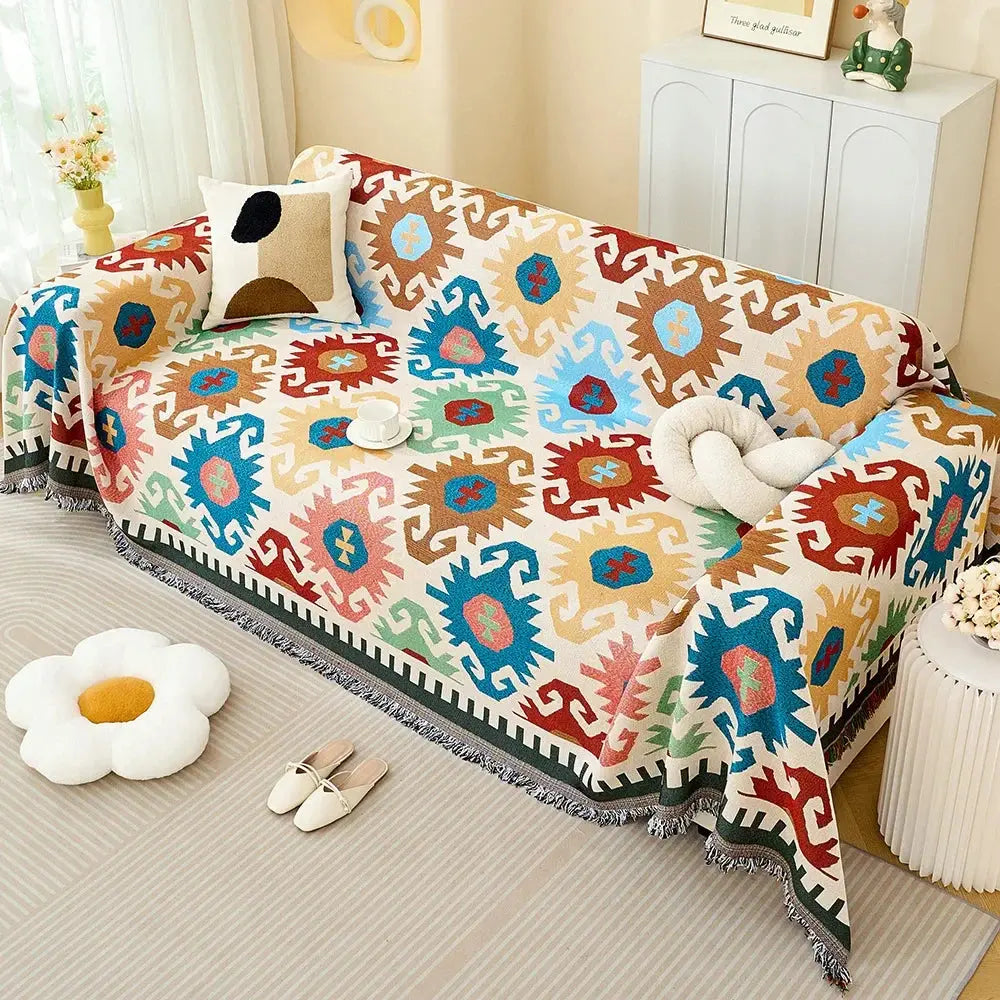 Full Coverage Sofa Slipcover — Year-Round Secure Fit & Protection