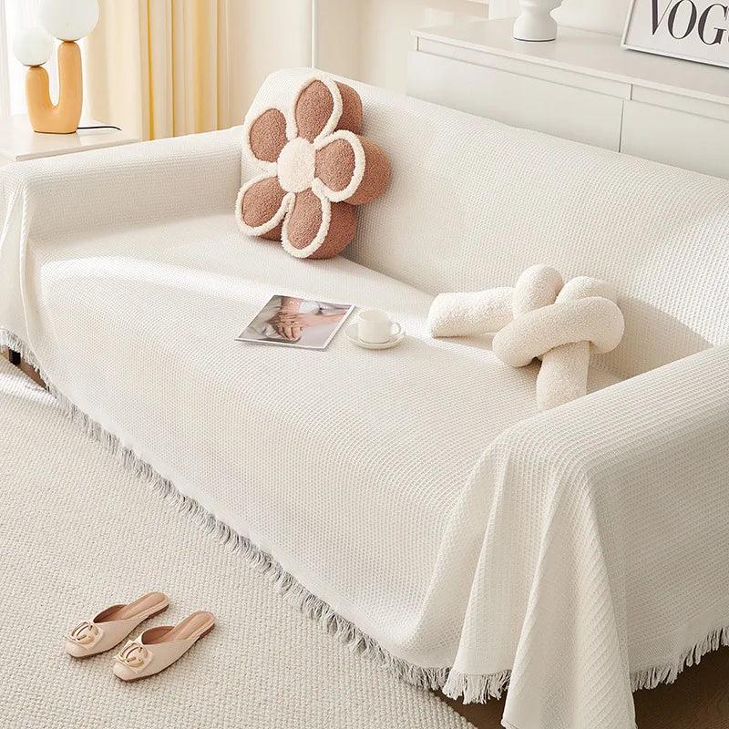 Full Coverage Sofa Slipcover — Year-Round Secure Fit & Protection