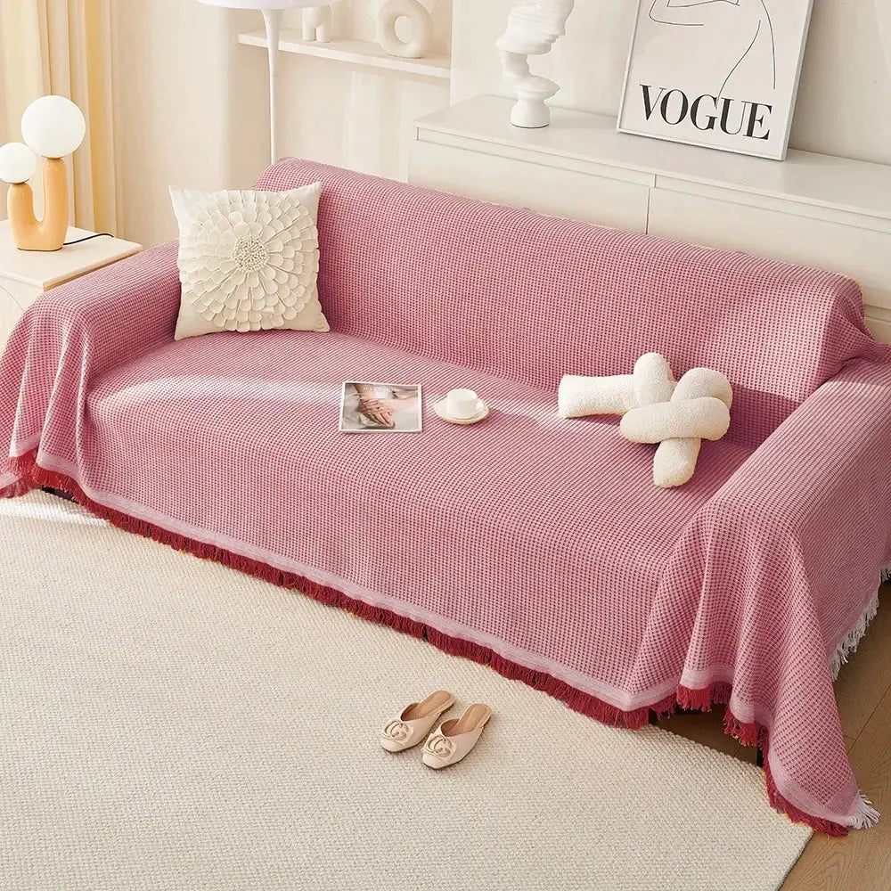 Full Coverage Sofa Slipcover — Year-Round Secure Fit & Protection
