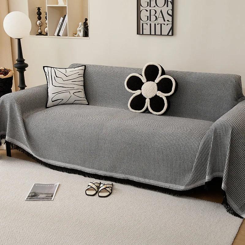 Full Coverage Sofa Slipcover — Year-Round Secure Fit & Protection