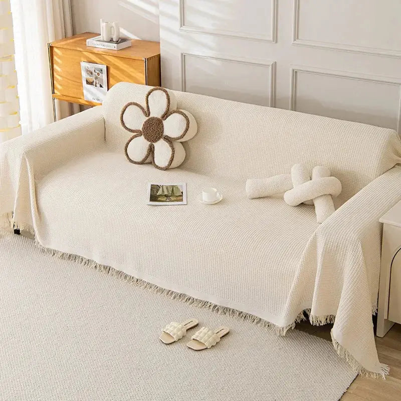 Full Coverage Sofa Slipcover — Year-Round Secure Fit & Protection