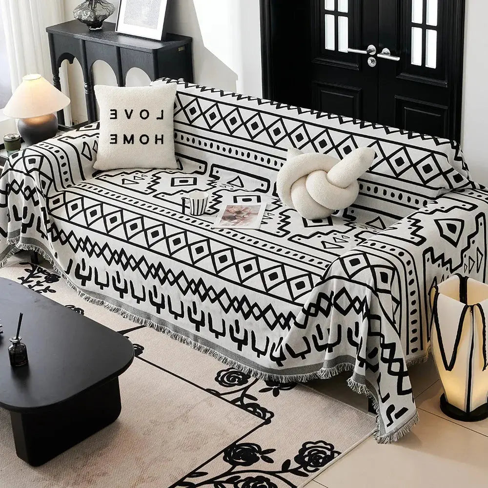 Full Coverage Sofa Slipcover — Year-Round Secure Fit & Protection