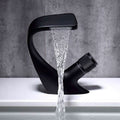 AquaCascade - Modern Brass Basin Mixer with Waterfall Spout for Bathrooms 0