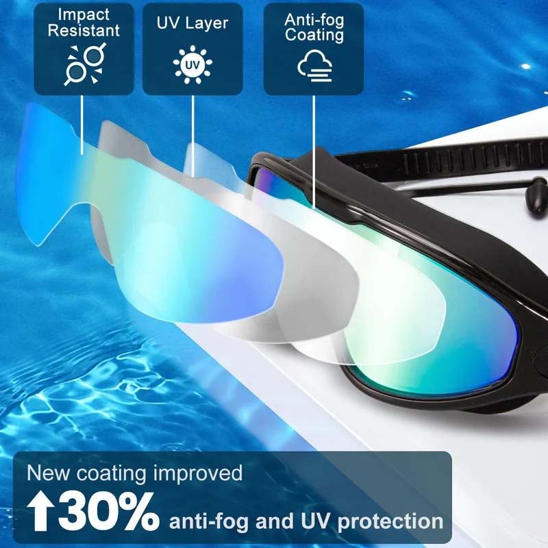 Lunettes de natation Aqua Vision — fonction antibuée, ajustement confortable