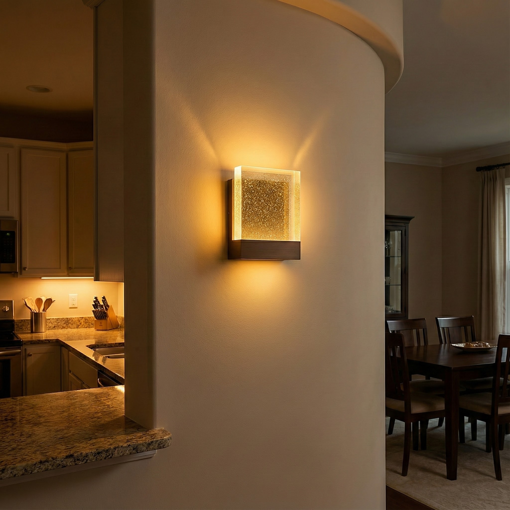 LumeArc Stainless Steel Wall Sconce Lighting With Modern Elegant Design And Clean Lines